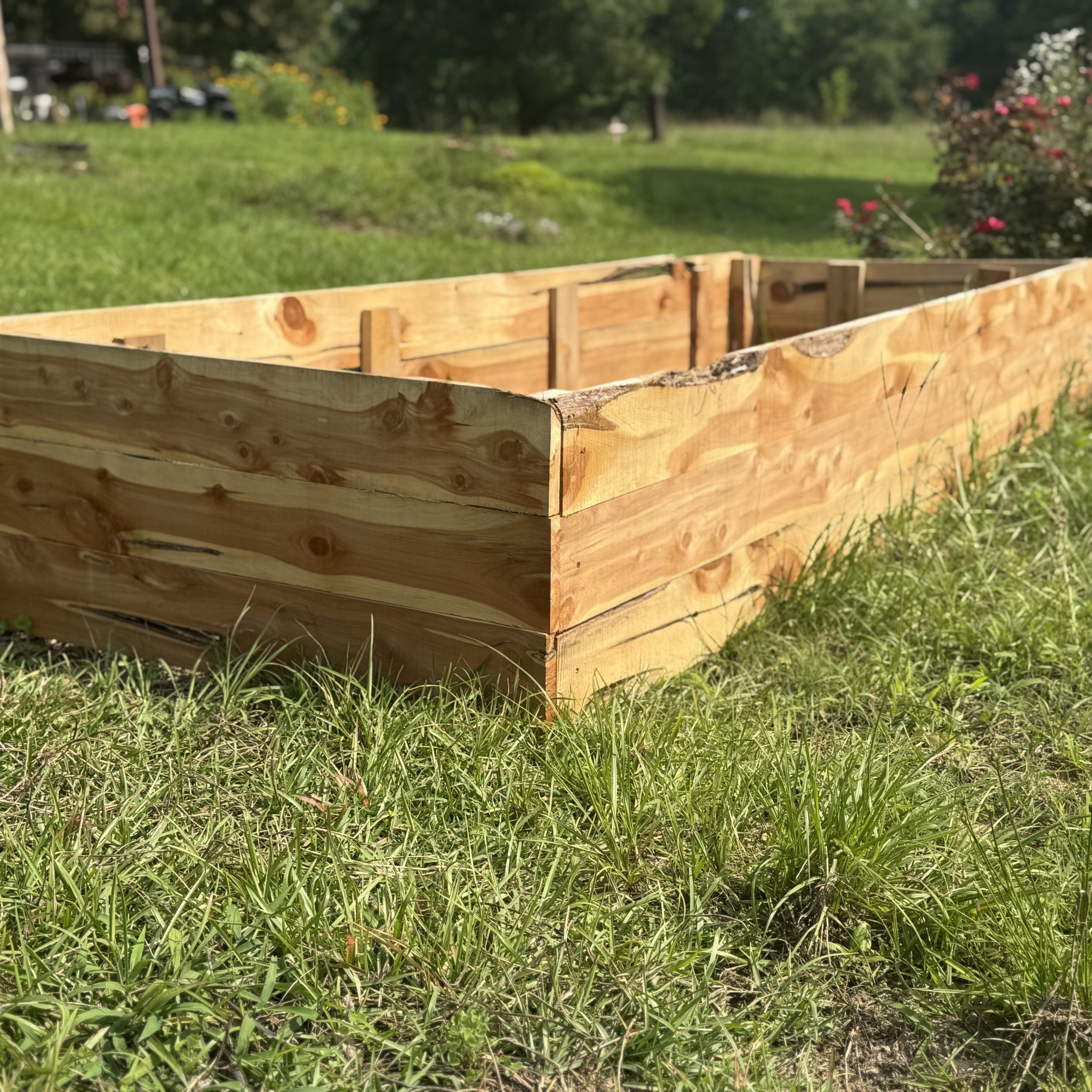 Cedar raised bed
